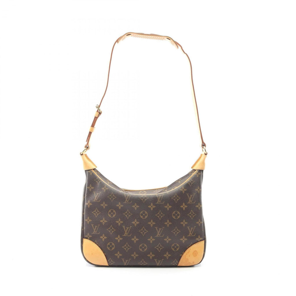Louis Vuitton Brown Coated Canvas Leather Shoulder Bag (Pre-Owned)