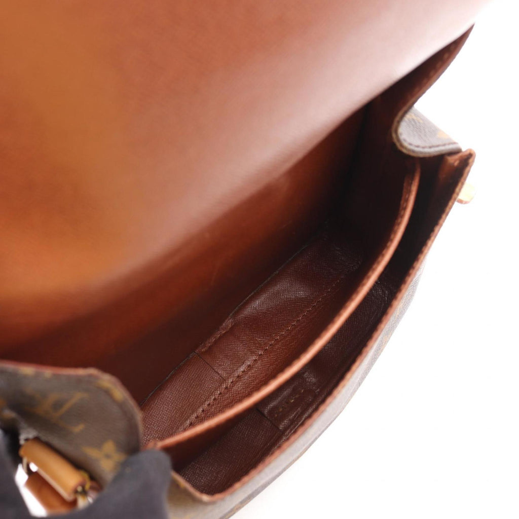 Louis Vuitton Monogram Brown Coated Canvas Leather Shoulder Bag (Pre-Owned)