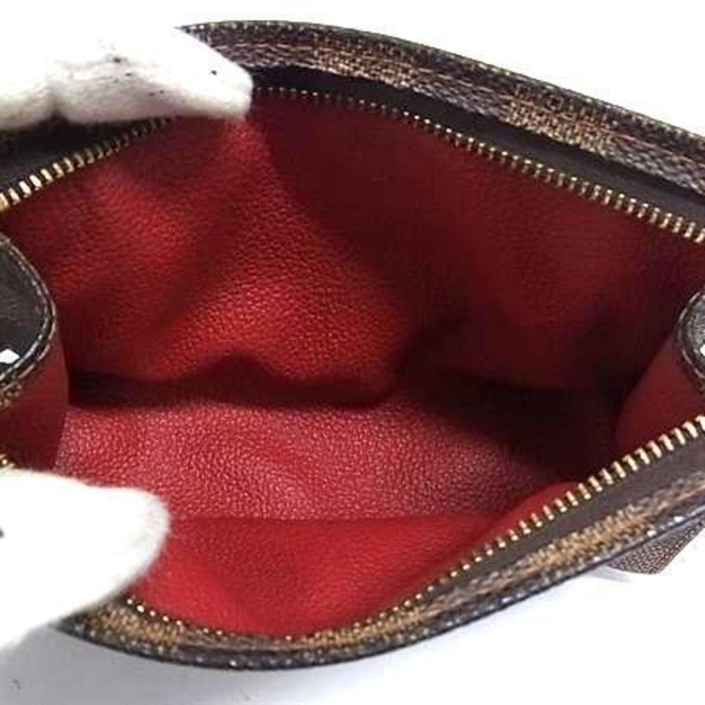 Louis Vuitton Damier Brown Damier Canvas Ebene Pouch (Pre-Owned)