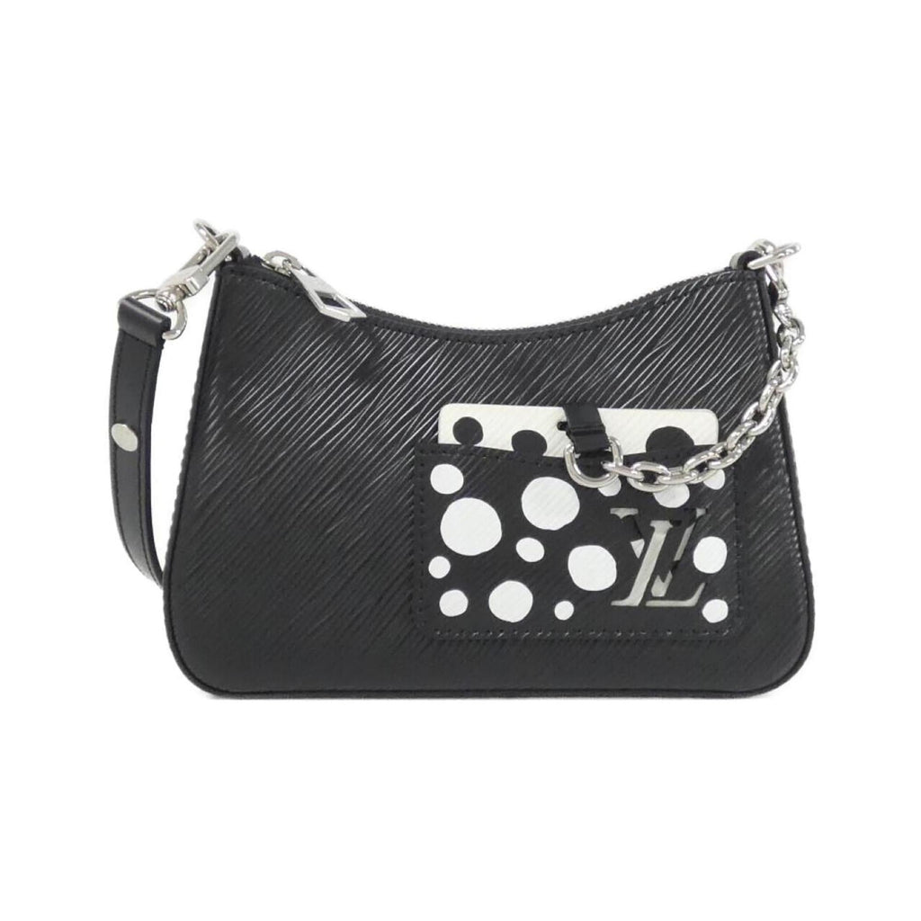 Louis Vuitton Black Leather Shoulder Bag (Pre-Owned)