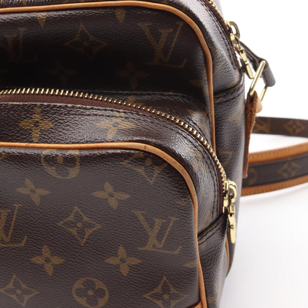 Louis Vuitton Brown Monogram Coated Canvas Leather Shoulder Bag (Pre-Owned)