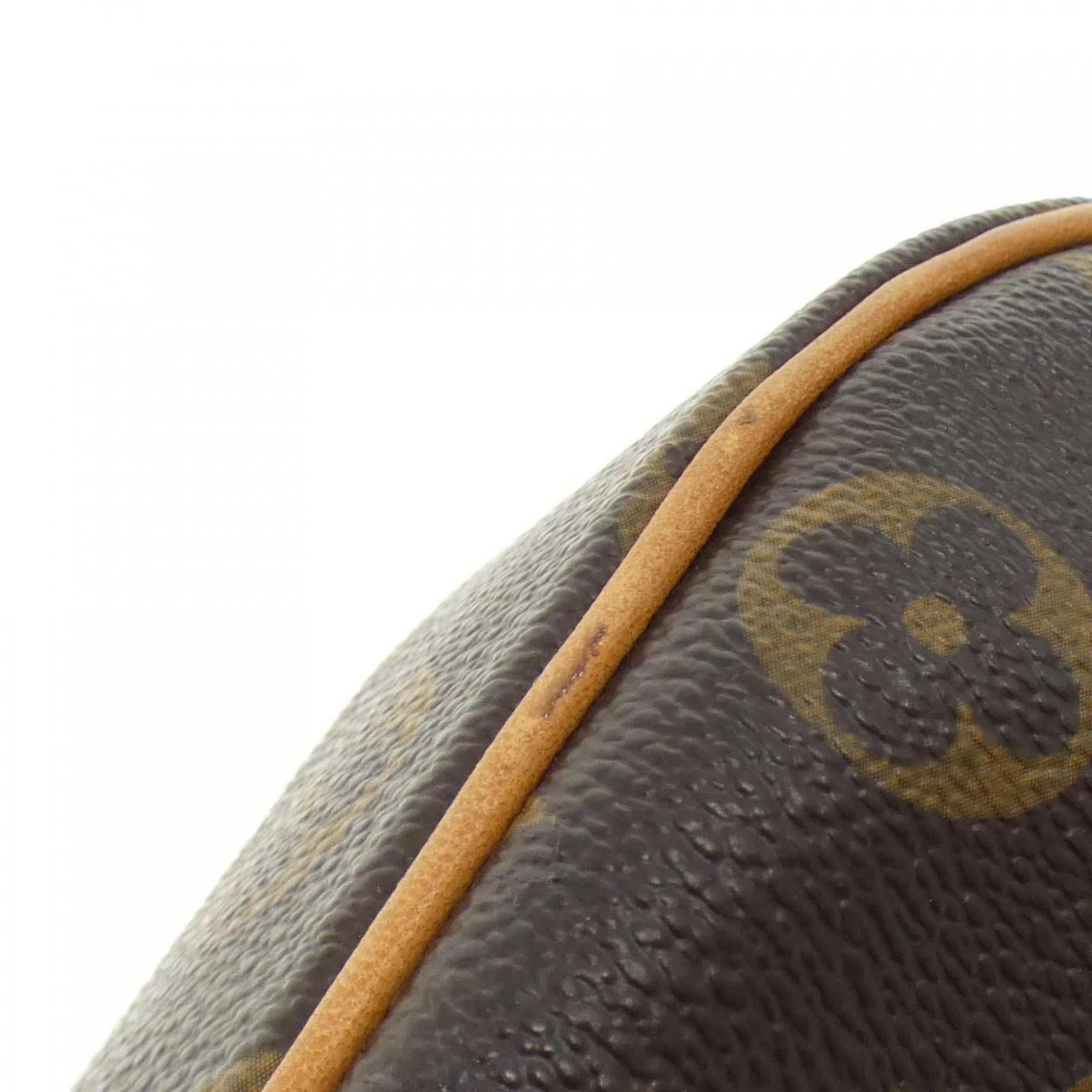 Louis Vuitton Dark Brown Marron Coated Canvas Shoulder Bag (Pre-Owned)