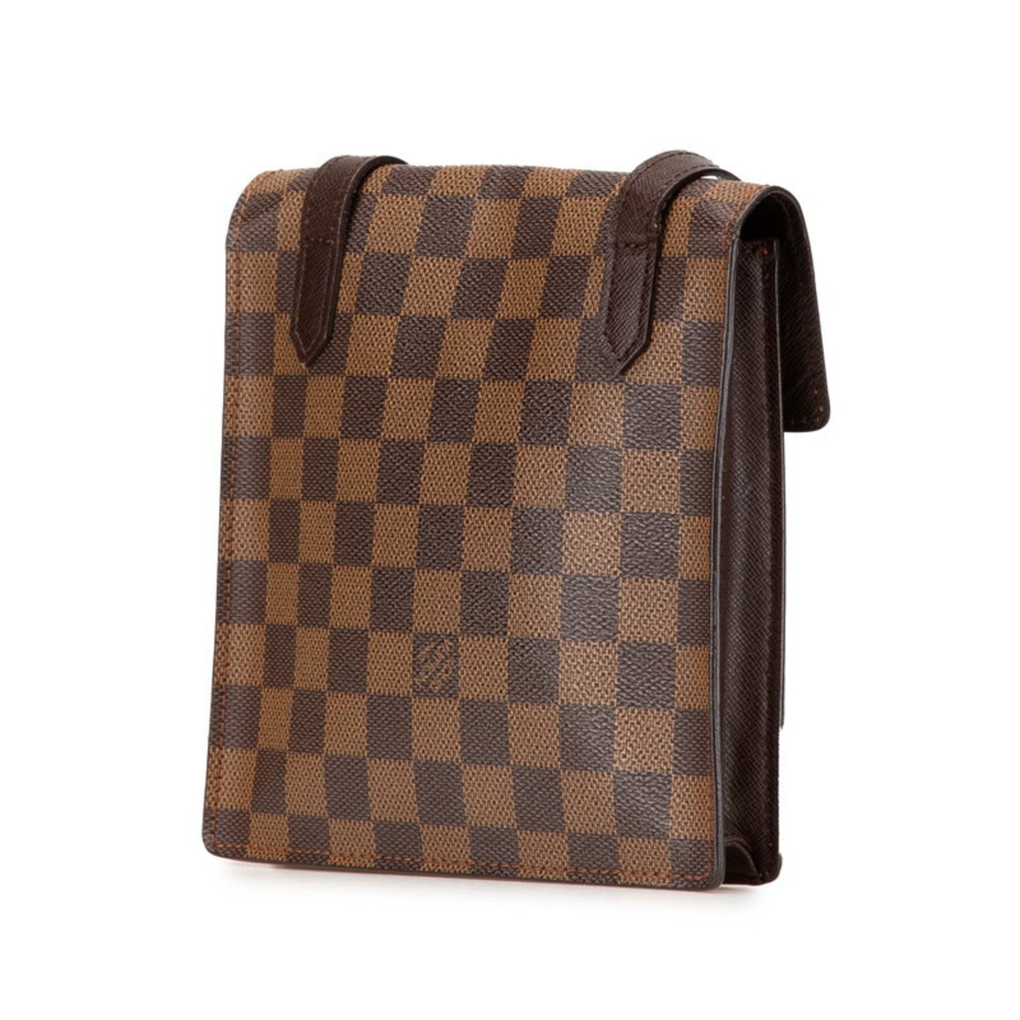 Louis Vuitton Brown Pvc Leather Pochette Shoulder Bag (Pre-Owned)