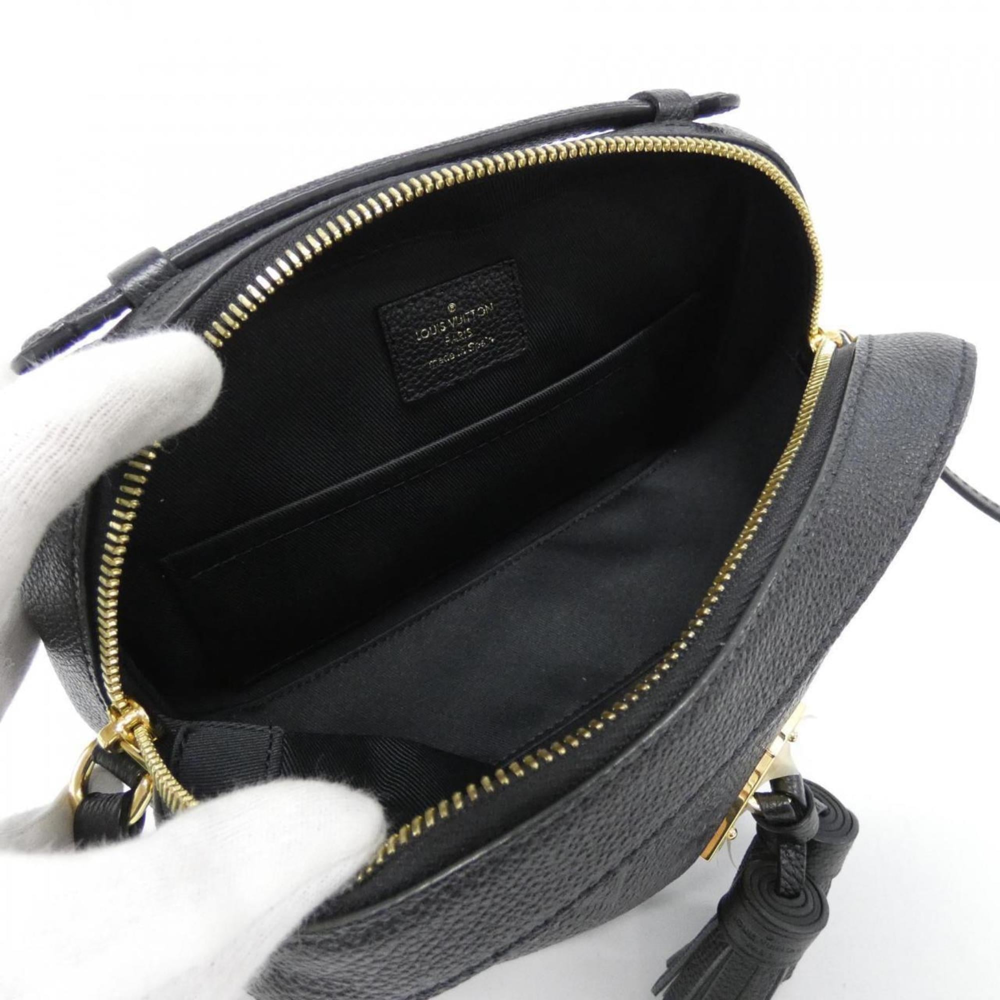 Louis Vuitton Black Leather Shoulder Bag (Pre-Owned)