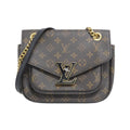 Louis Vuitton Marron Coated Canvas Shoulder Bag (Pre-Owned)