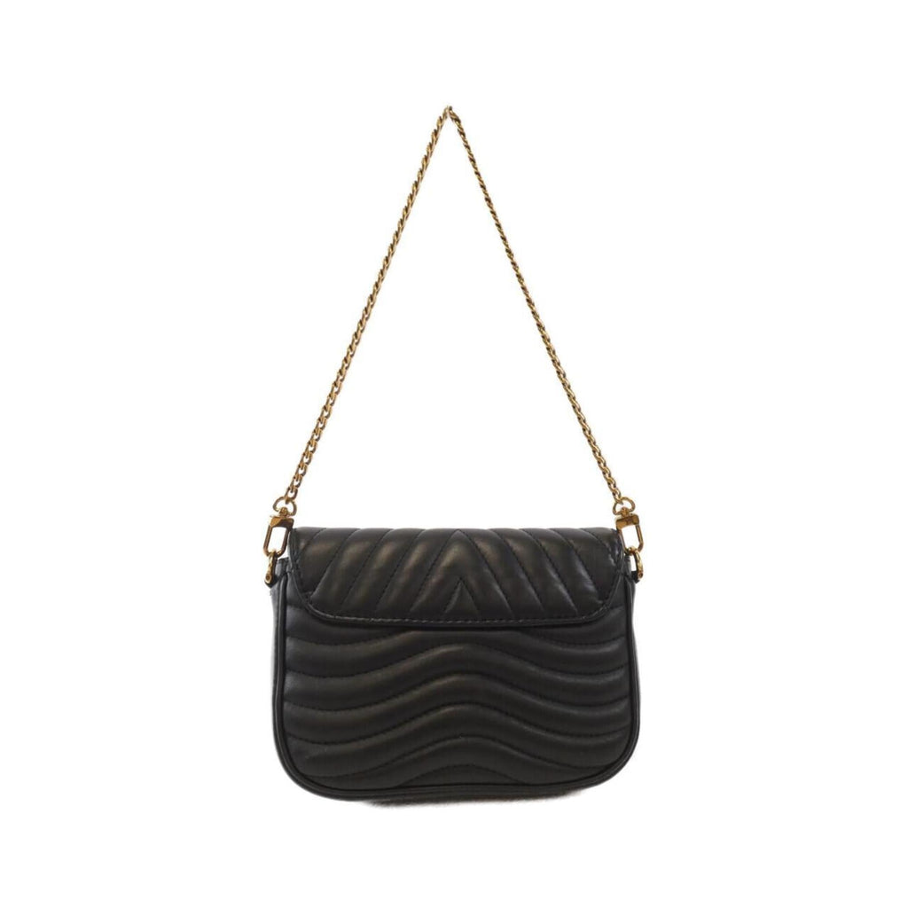 Louis Vuitton Black Leather Pochette Shoulder Bag (Pre-Owned)