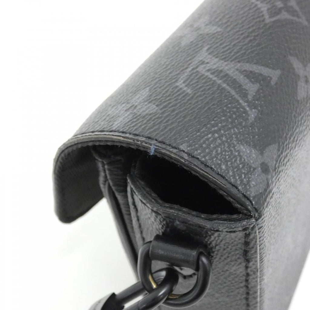 Louis Vuitton Black Coated Canvas Shoulder Bag (Pre-Owned)