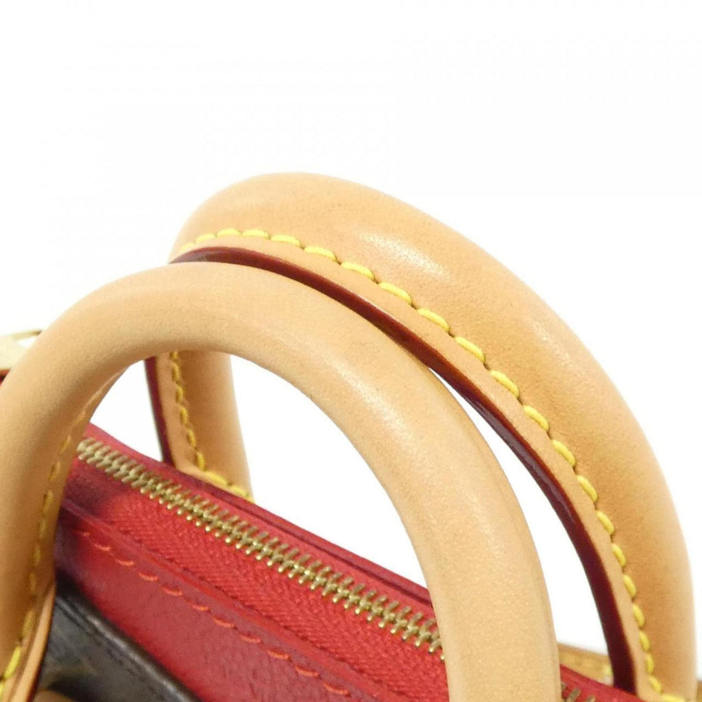 Louis Vuitton Monogram Cerise Marron Coated Canvas Leather Handbag (Pre-Owned)