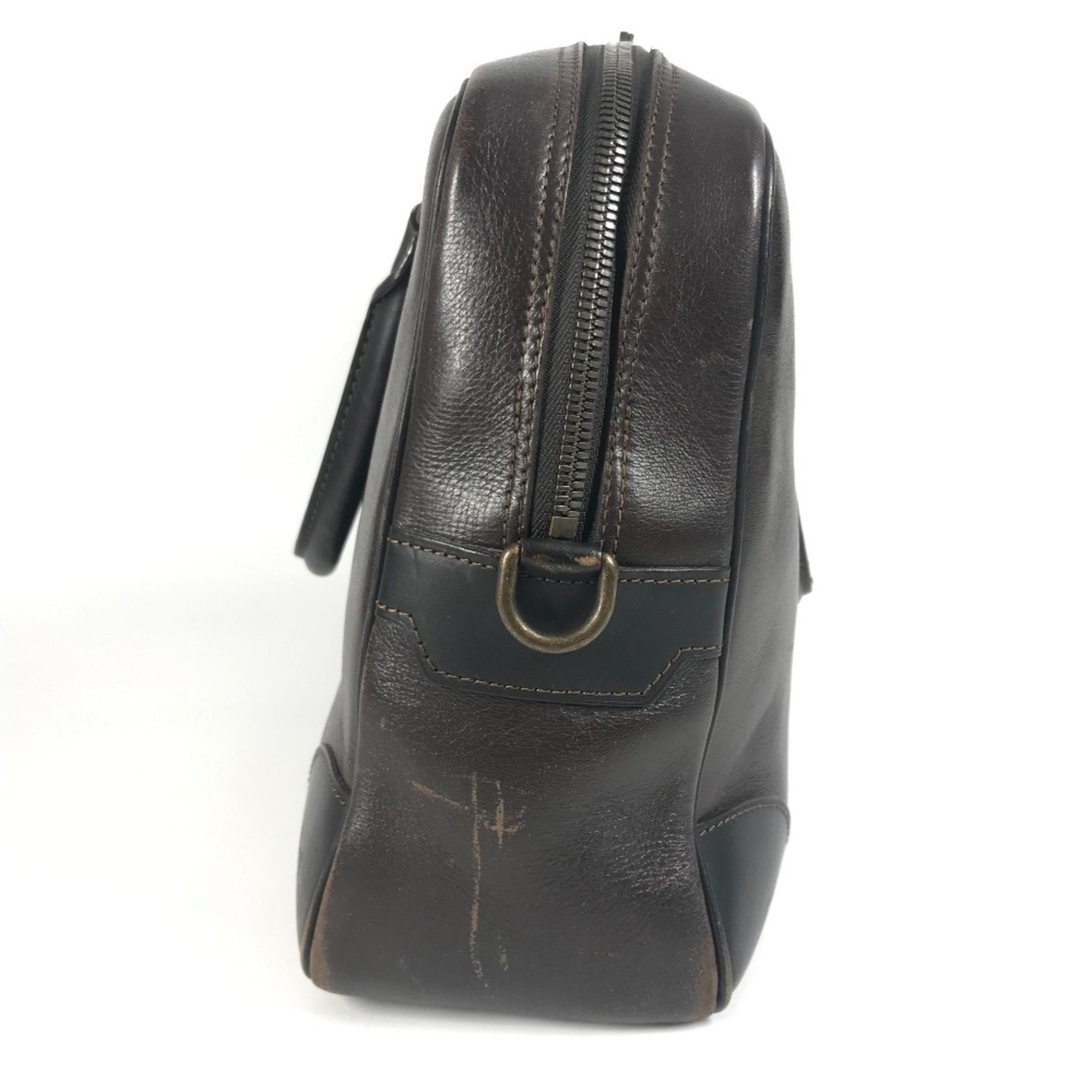 Louis Vuitton Brown Coffee Utah Leather Leather Briefcase Handbag Tote Bag (Pre-Owned)