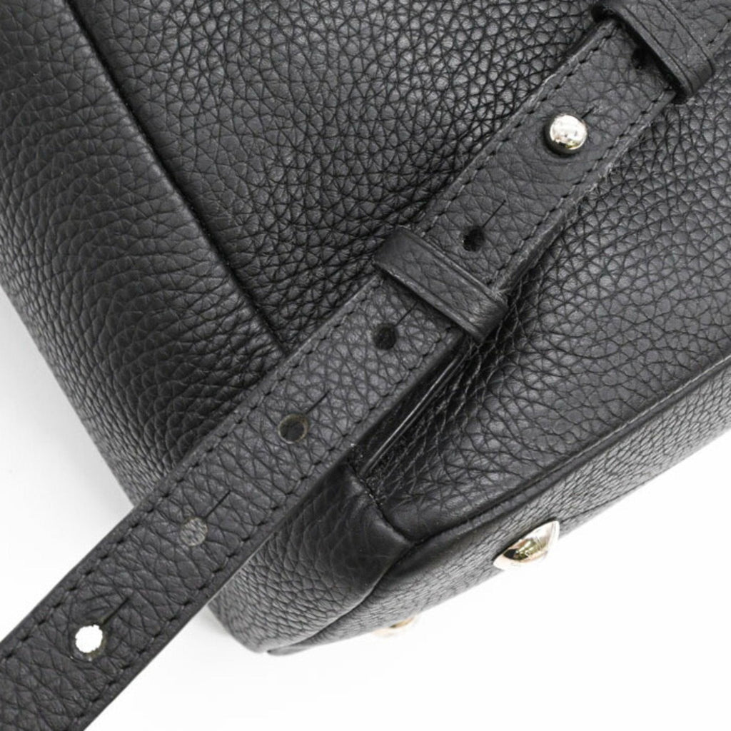 Louis Vuitton Black Leather Backpack (Pre-Owned)