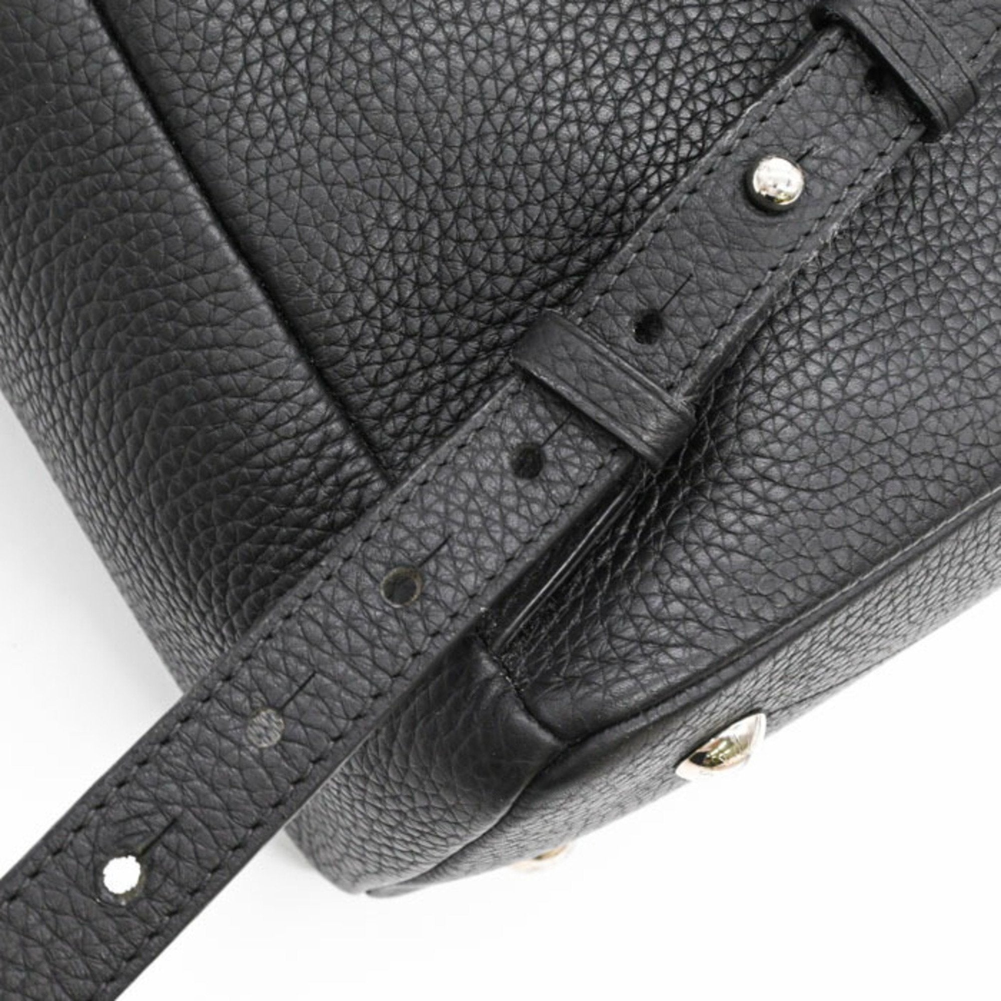 Louis Vuitton Black Leather Backpack (Pre-Owned)