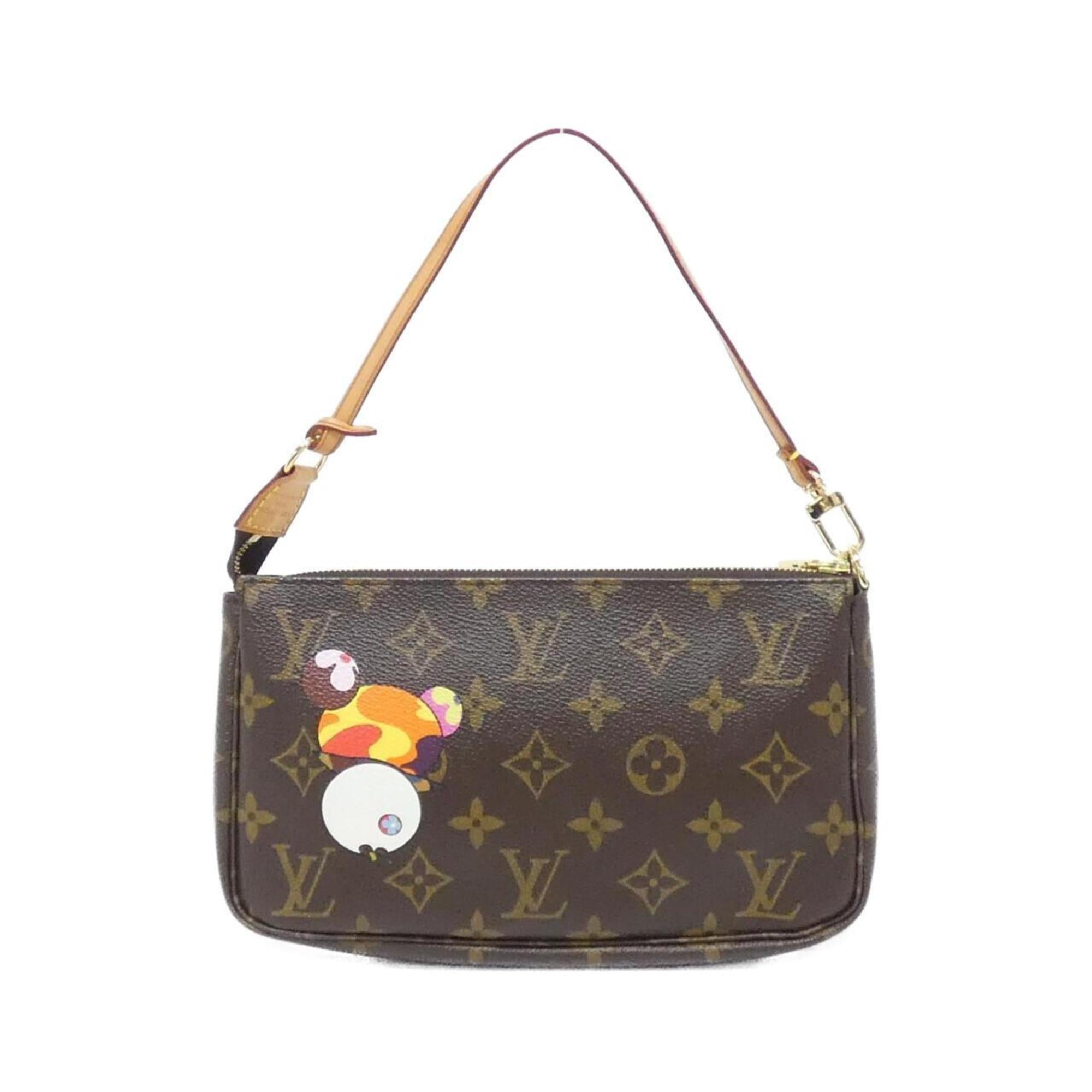 Louis Vuitton Brown Coated Canvas Pochette (Pre-Owned)