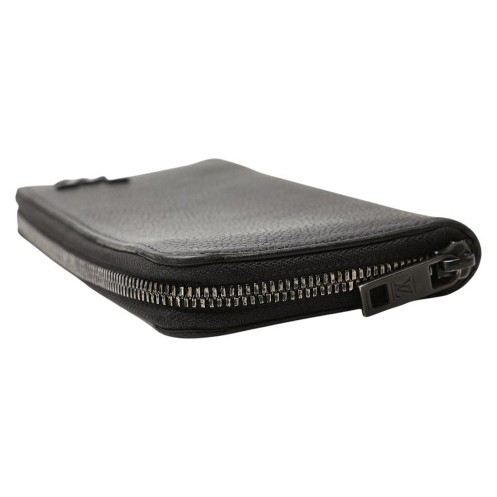 Louis Vuitton Black Noir Leather Long Wallet (Bi-Fold) (Pre-Owned)