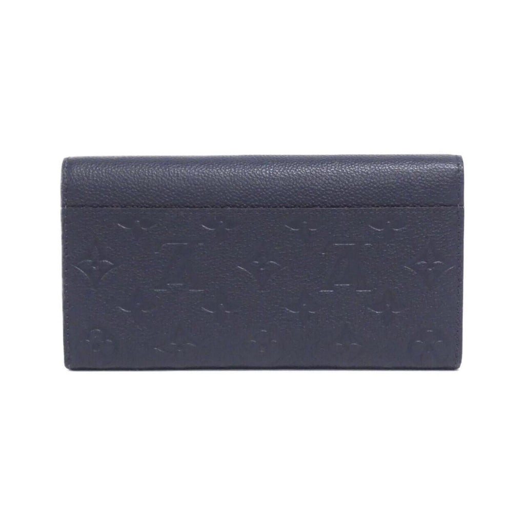 Louis Vuitton Marine Rouge Leather Long Wallet (Bi-Fold) (Pre-Owned)