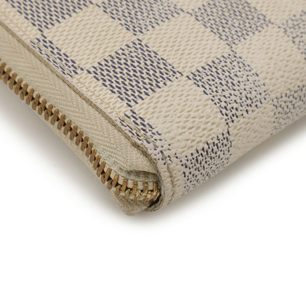 Louis Vuitton Damier Azur Ivory Damier Azur Pvc Coin Purse/Coin Case (Pre-Owned)