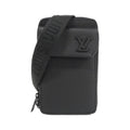 Louis Vuitton Black Leather Pouch Shoulder Bag (Pre-Owned)