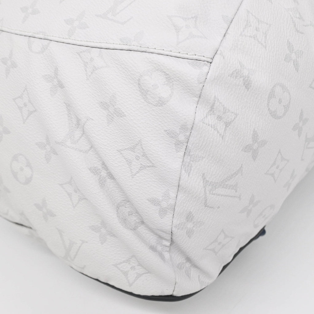 Louis Vuitton Navy White Canvas Backpack (Pre-Owned)