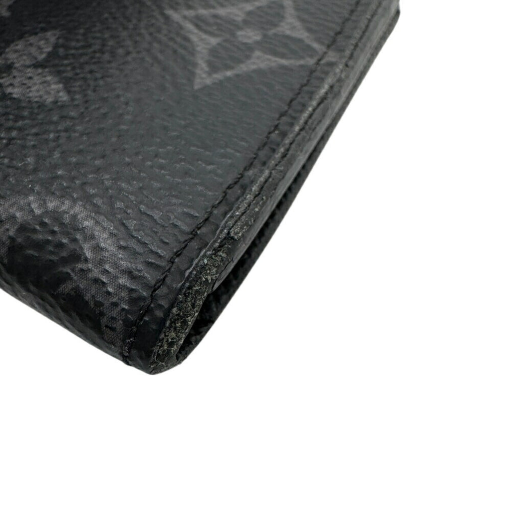 Louis Vuitton Black Leather Coin Purse/Coin Case (Pre-Owned)
