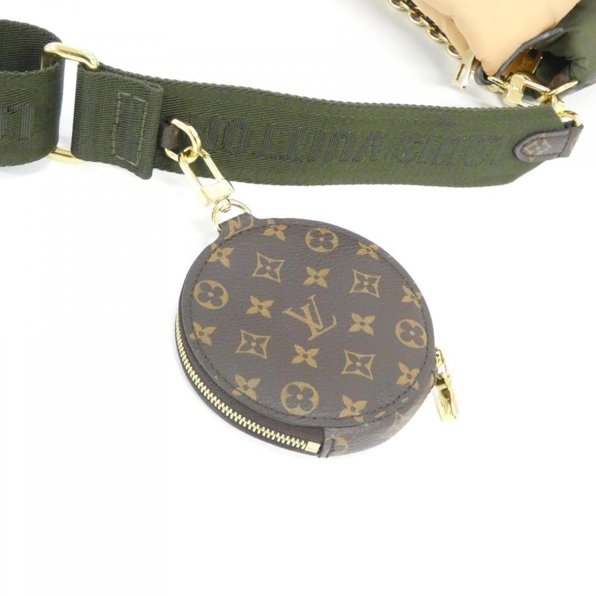 Louis Vuitton Beige Khaki Pochette Shoulder Bag (Pre-Owned)