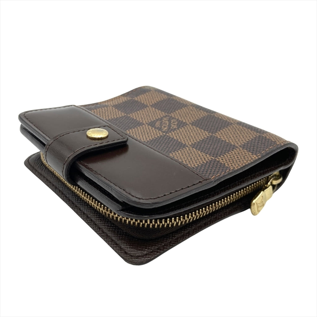Louis Vuitton Damier Brown Damier Canvas Ebene Damier Canvas Wallet (Bi-Fold) (Pre-Owned)