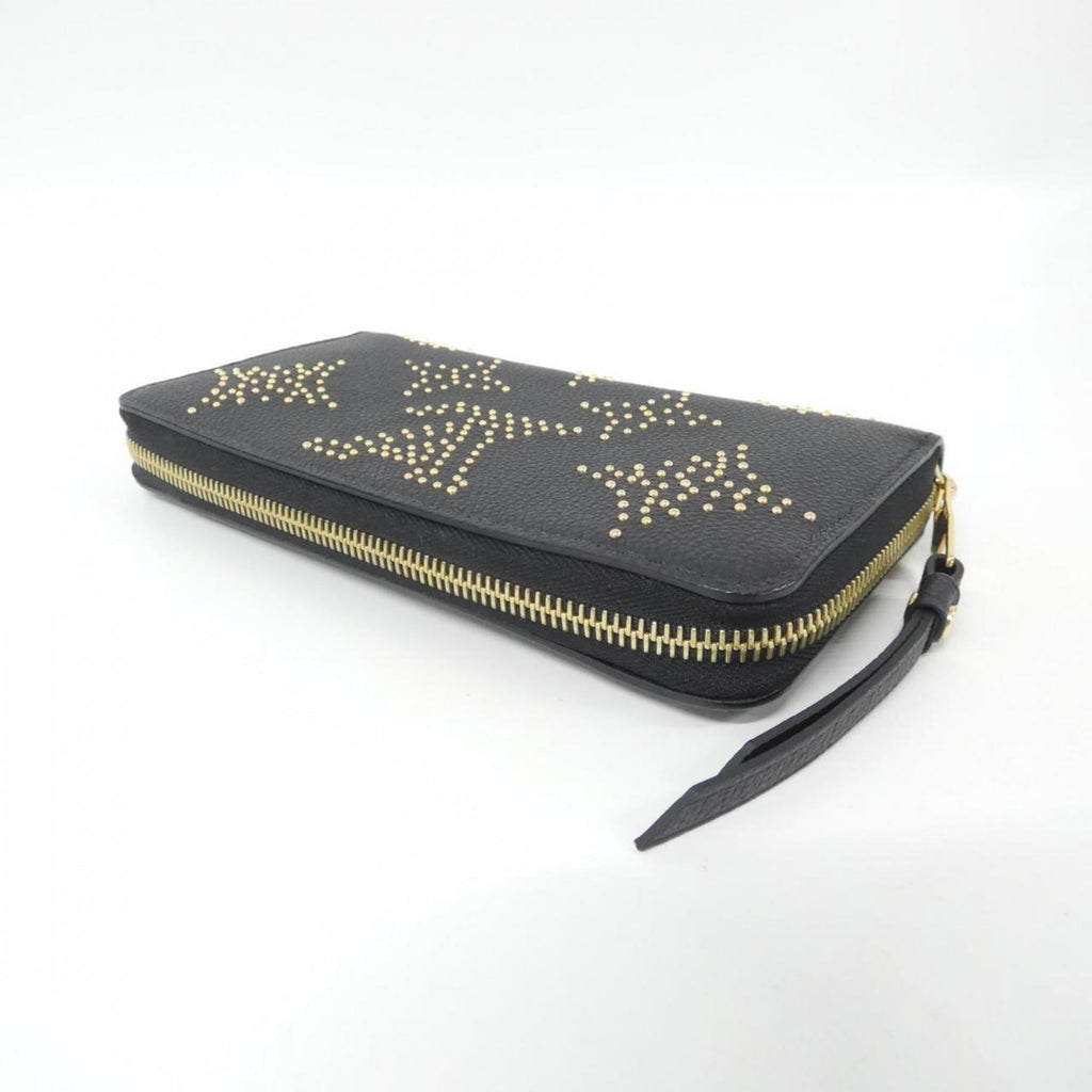 Louis Vuitton Black Leather Long Wallet (Bi-Fold) (Pre-Owned)