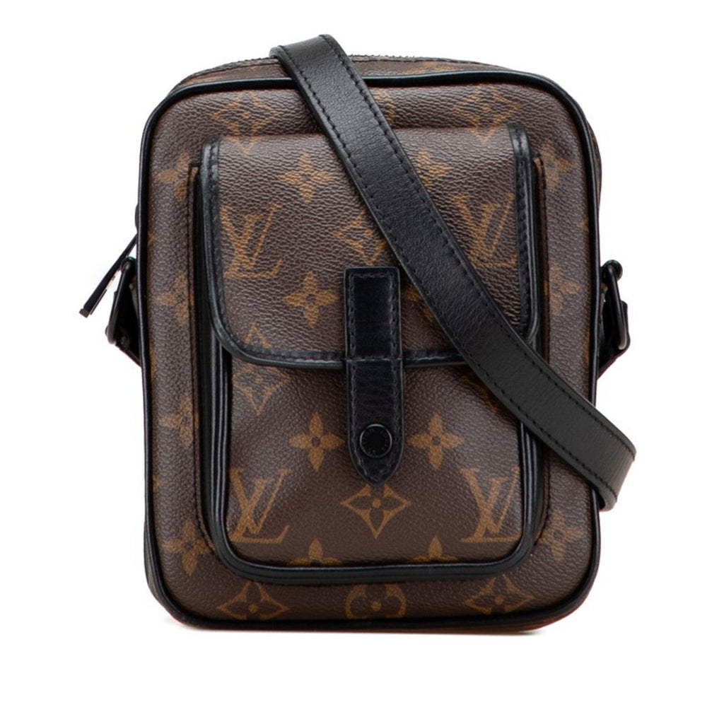 Louis Vuitton Monogram Macassar Black Brown Pvc Leather Shoulder Bag (Pre-Owned)