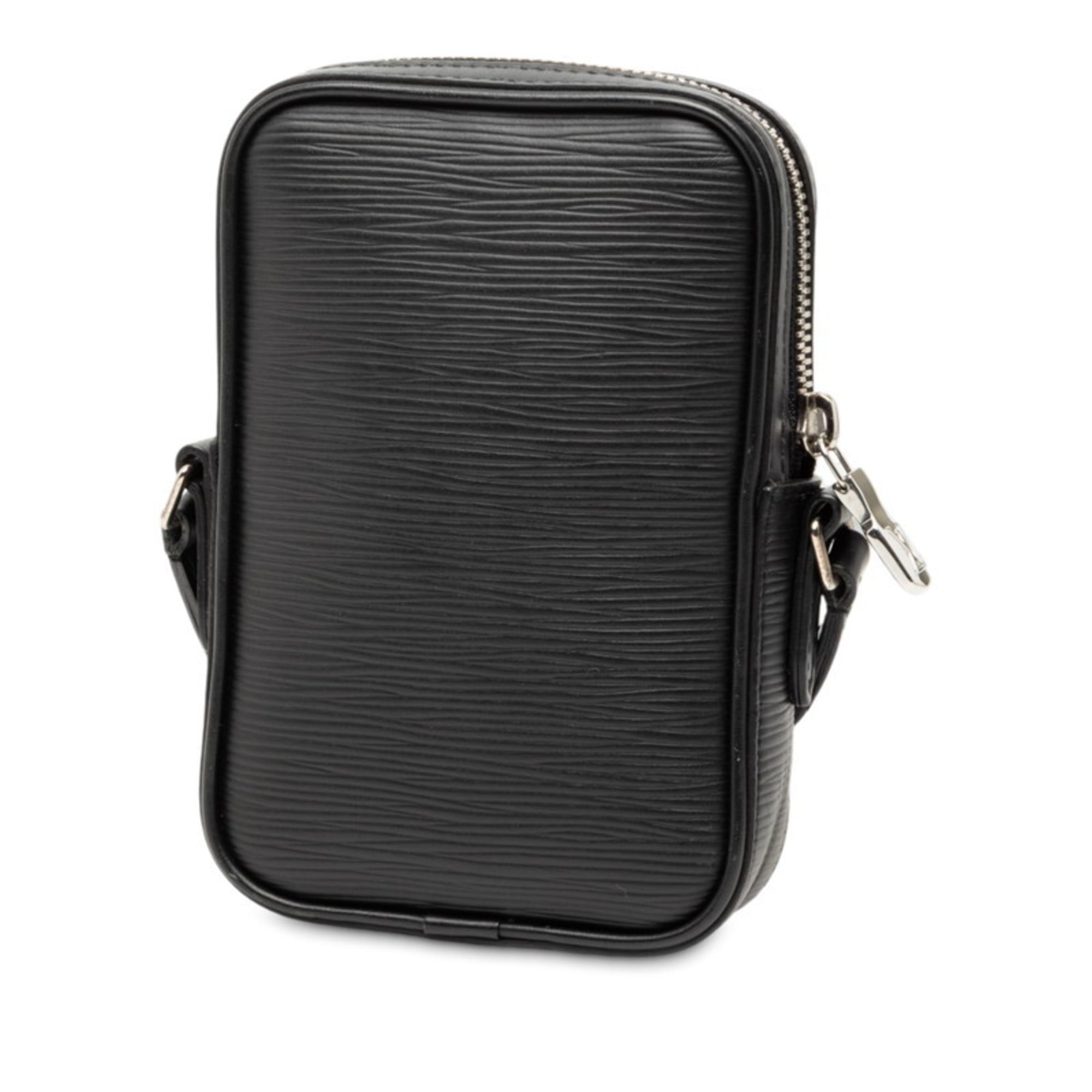 Louis Vuitton Epi Black Yellow Leather Shoulder Bag (Pre-Owned)