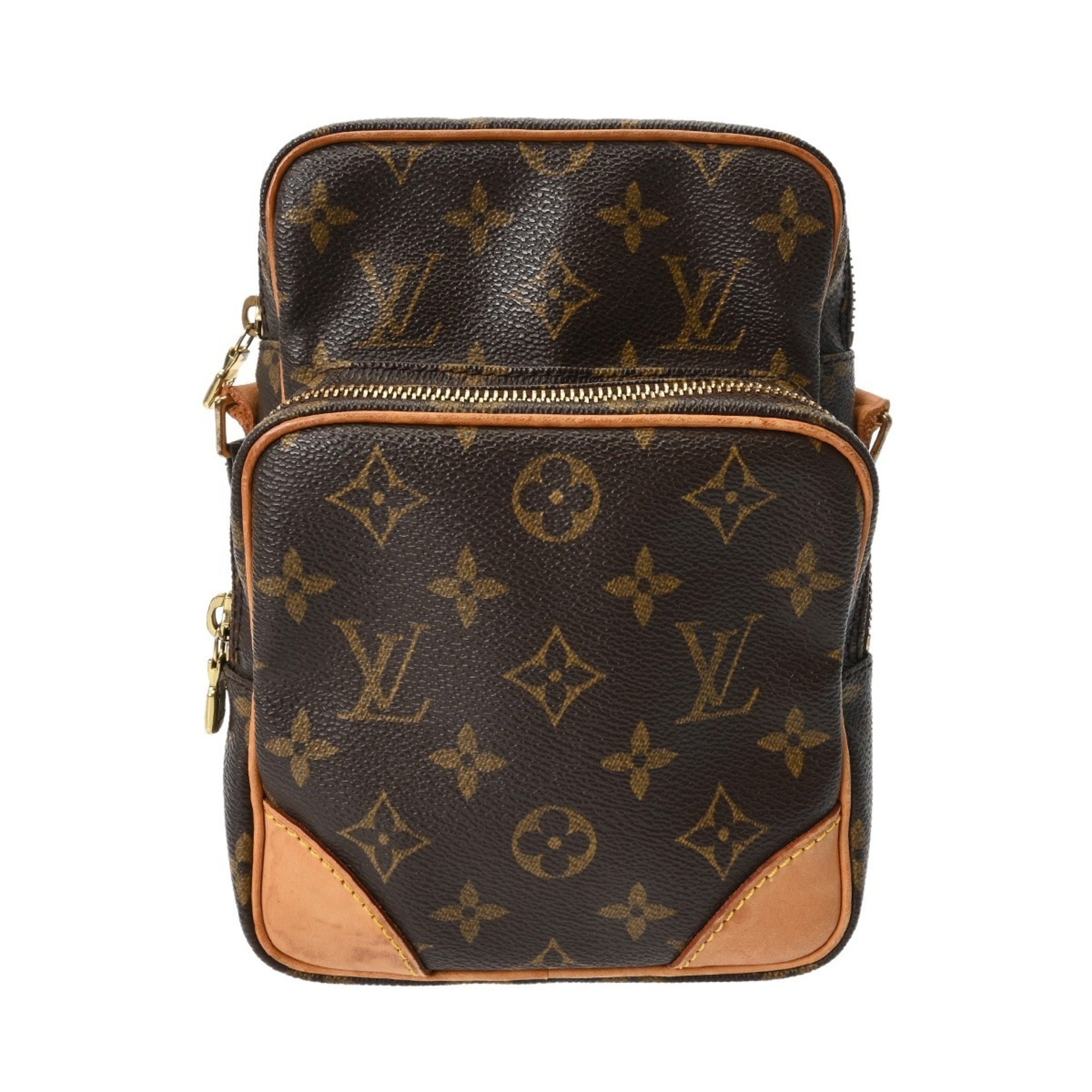 Louis Vuitton Brown Monogram Canvas Shoulder Bag (Pre-Owned)
