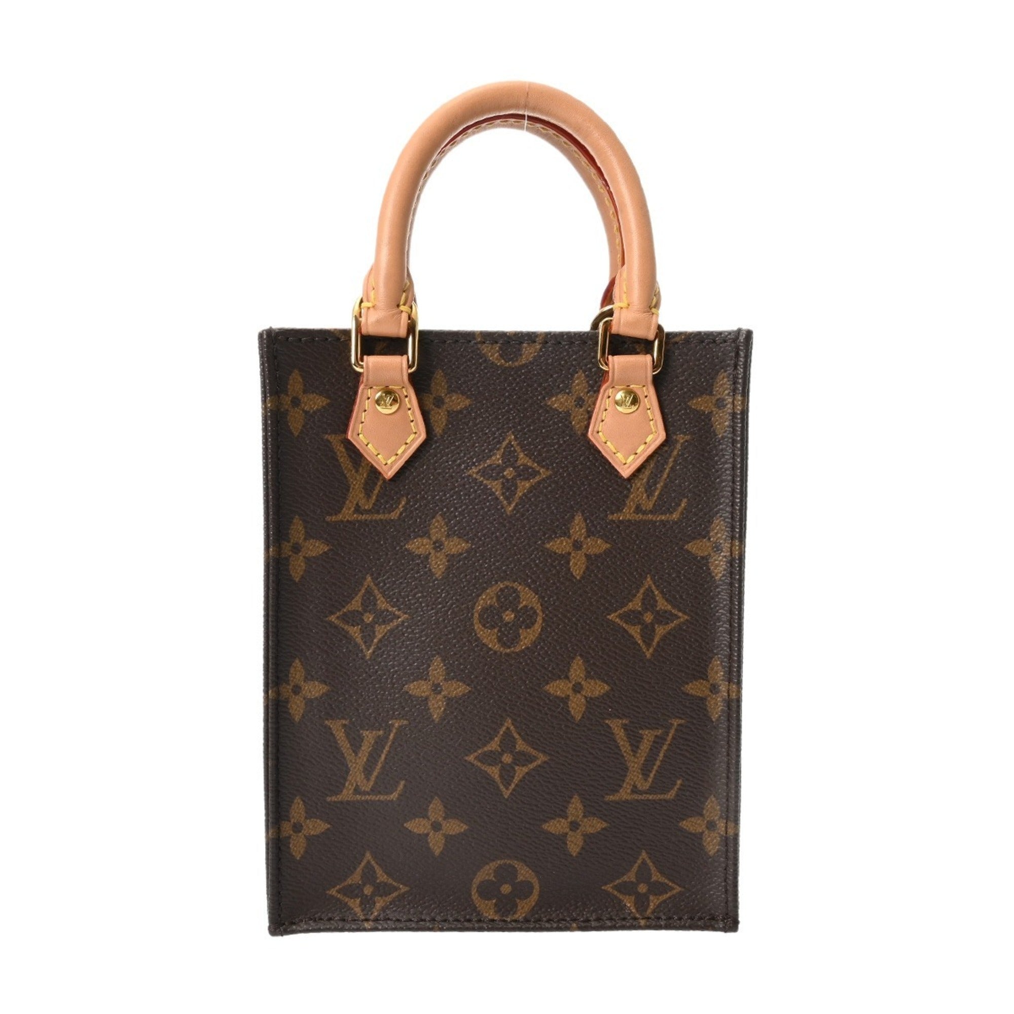 Louis Vuitton Brown Monogram Canvas Handbag (Pre-Owned)