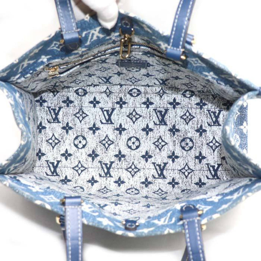 Louis Vuitton Blue Denim Shoulder Bag (Pre-Owned)