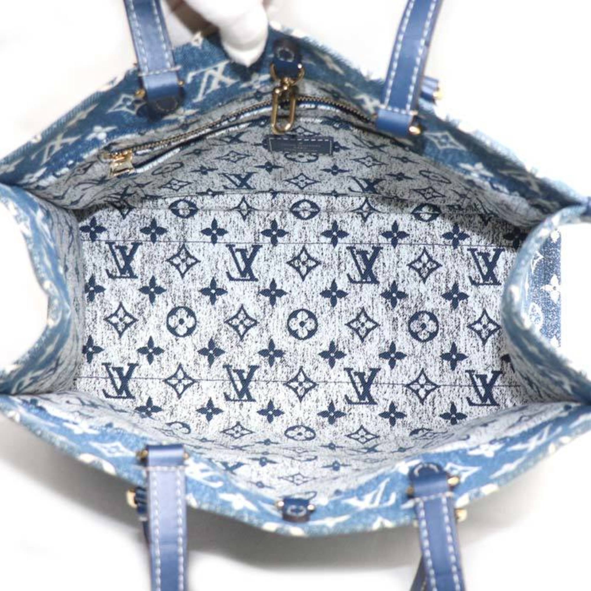 Louis Vuitton Blue Denim Shoulder Bag (Pre-Owned)