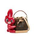 Louis Vuitton Brown Pink Pvc Leather Handbag Shoulder Bag (Pre-Owned)