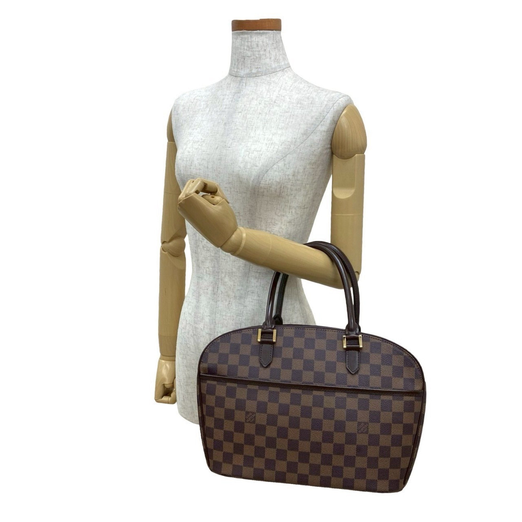 Louis Vuitton Brown Leather Pvc Boston Bag Handbag (Pre-Owned)
