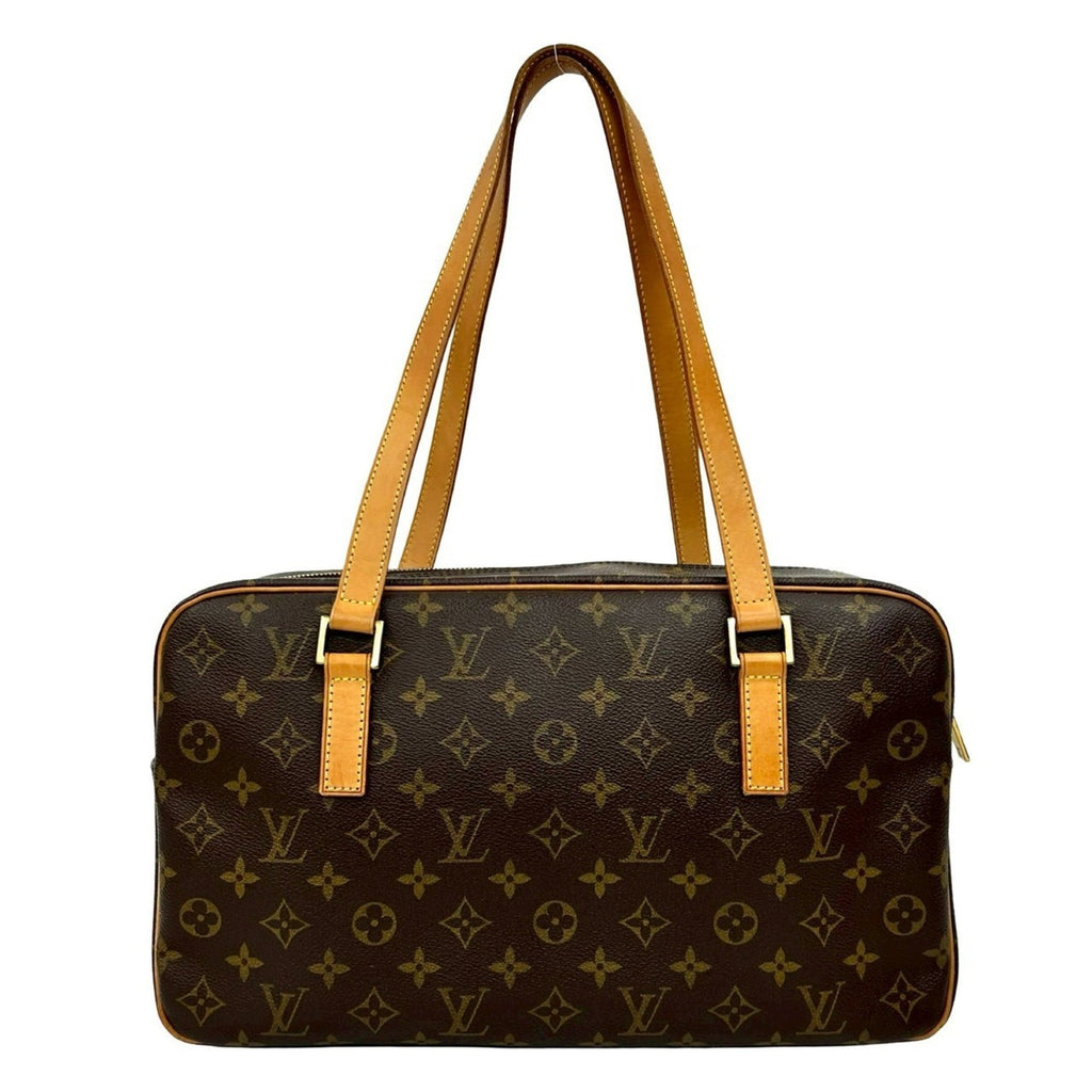 Louis Vuitton Brown Leather Pvc Shoulder Bag Tote Bag (Pre-Owned)