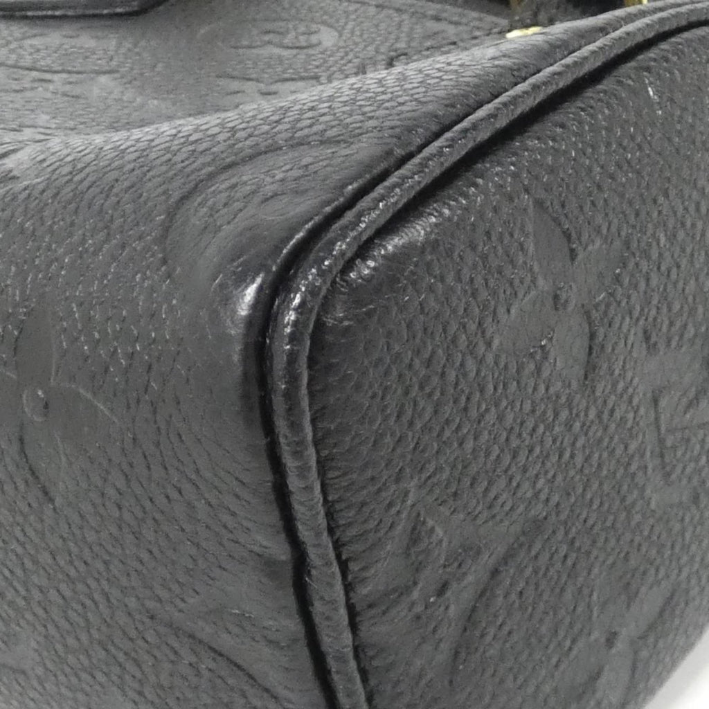 Louis Vuitton Black Leather Handbag (Pre-Owned)