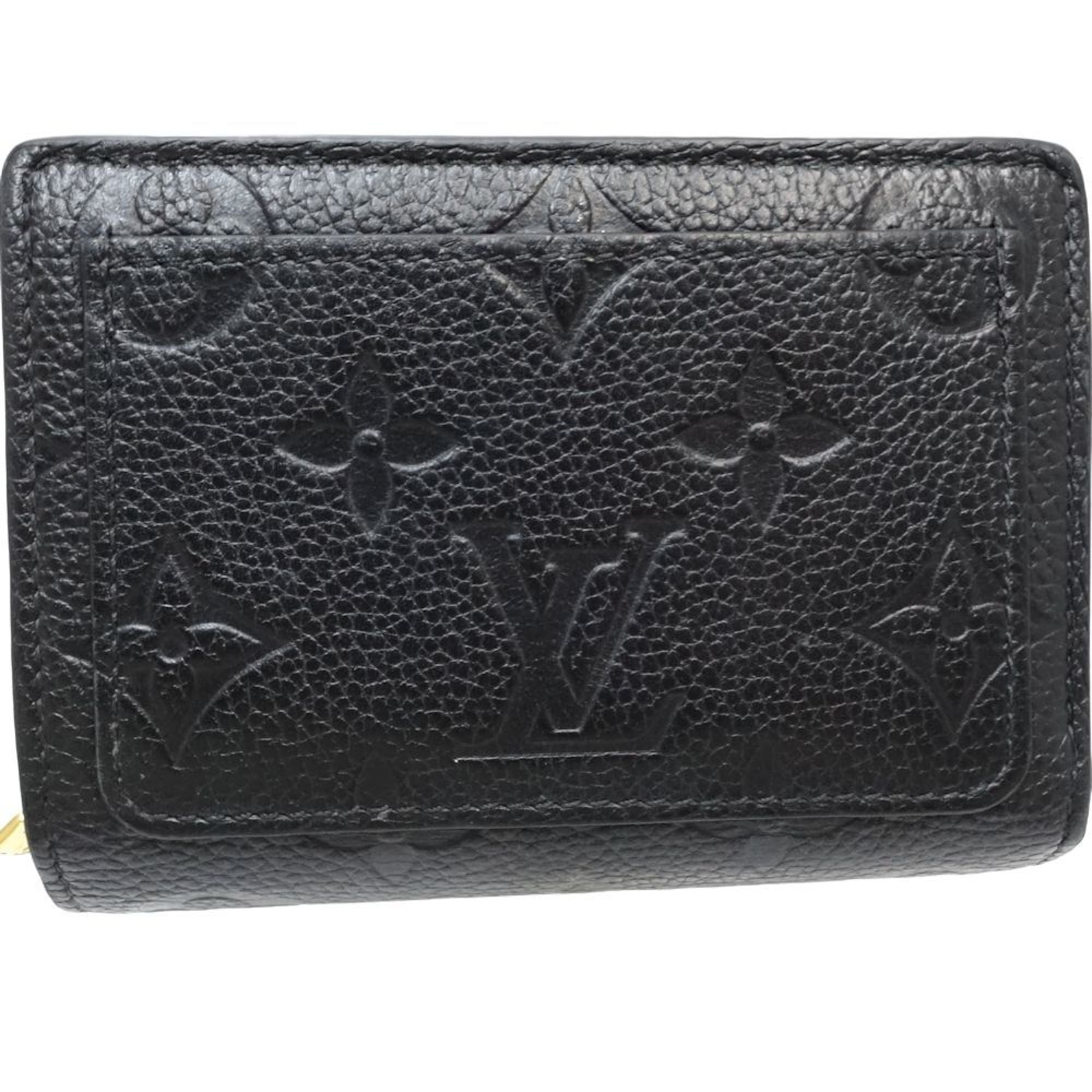 Louis Vuitton Monogram Empreinte Noir Leather Wallet (Bi-Fold) (Pre-Owned)