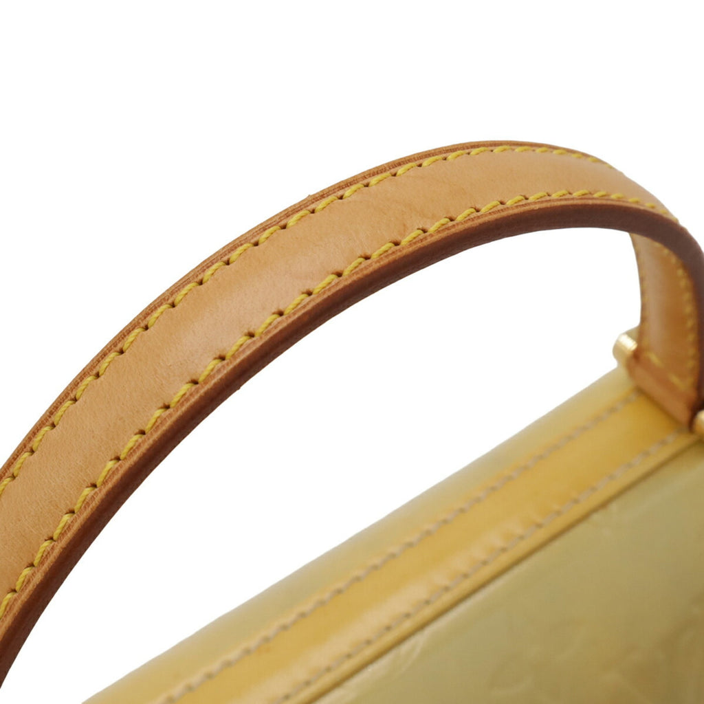 Louis Vuitton Galle Lime Yellow Monogram Vernis Handbag (Pre-Owned)