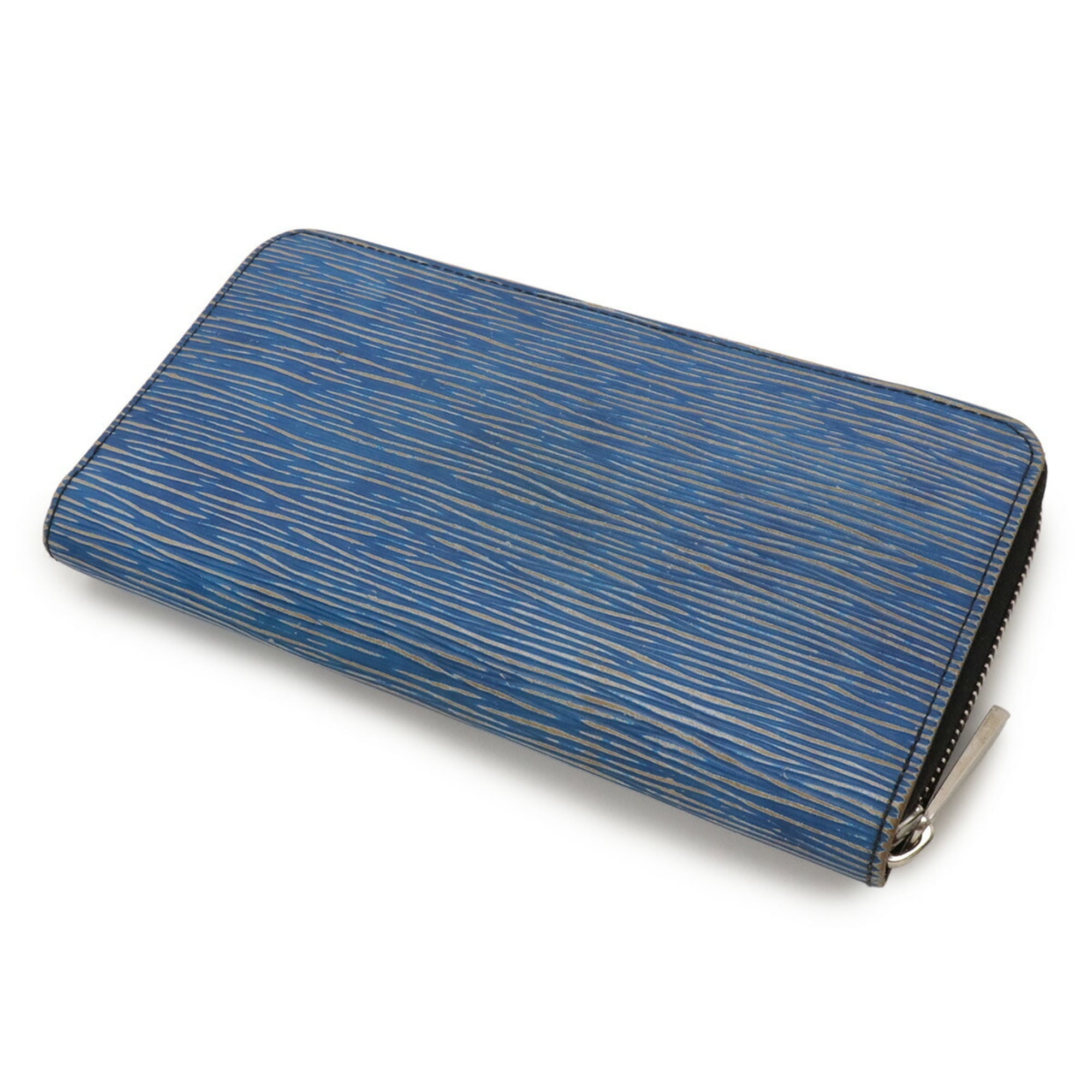 Louis Vuitton Blue Light Blue Epi Leather Long Wallet (Bi-Fold) (Pre-Owned)