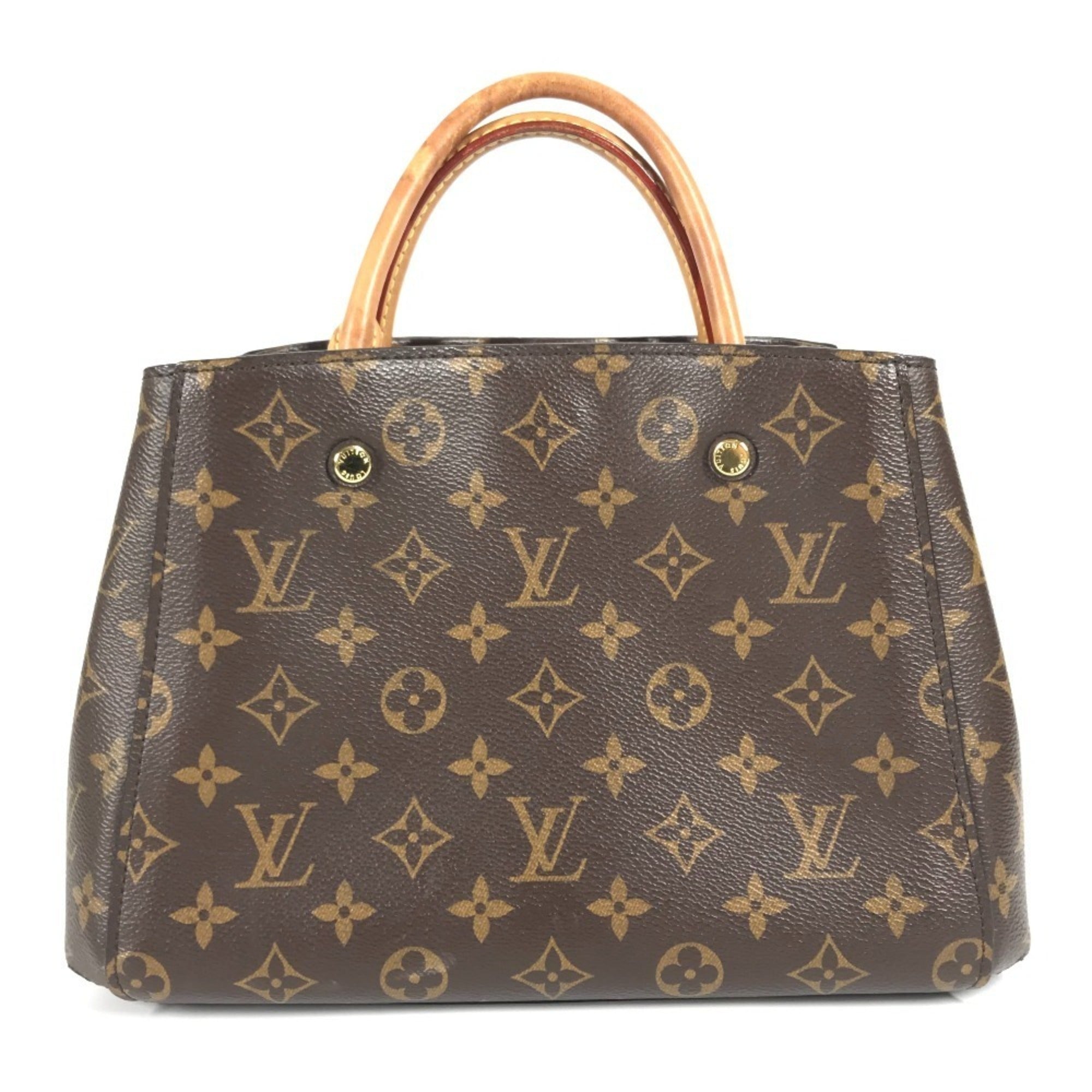 Louis Vuitton Brown Monogram Monogram Handbag Shoulder Bag Tote Bag (Pre-Owned)