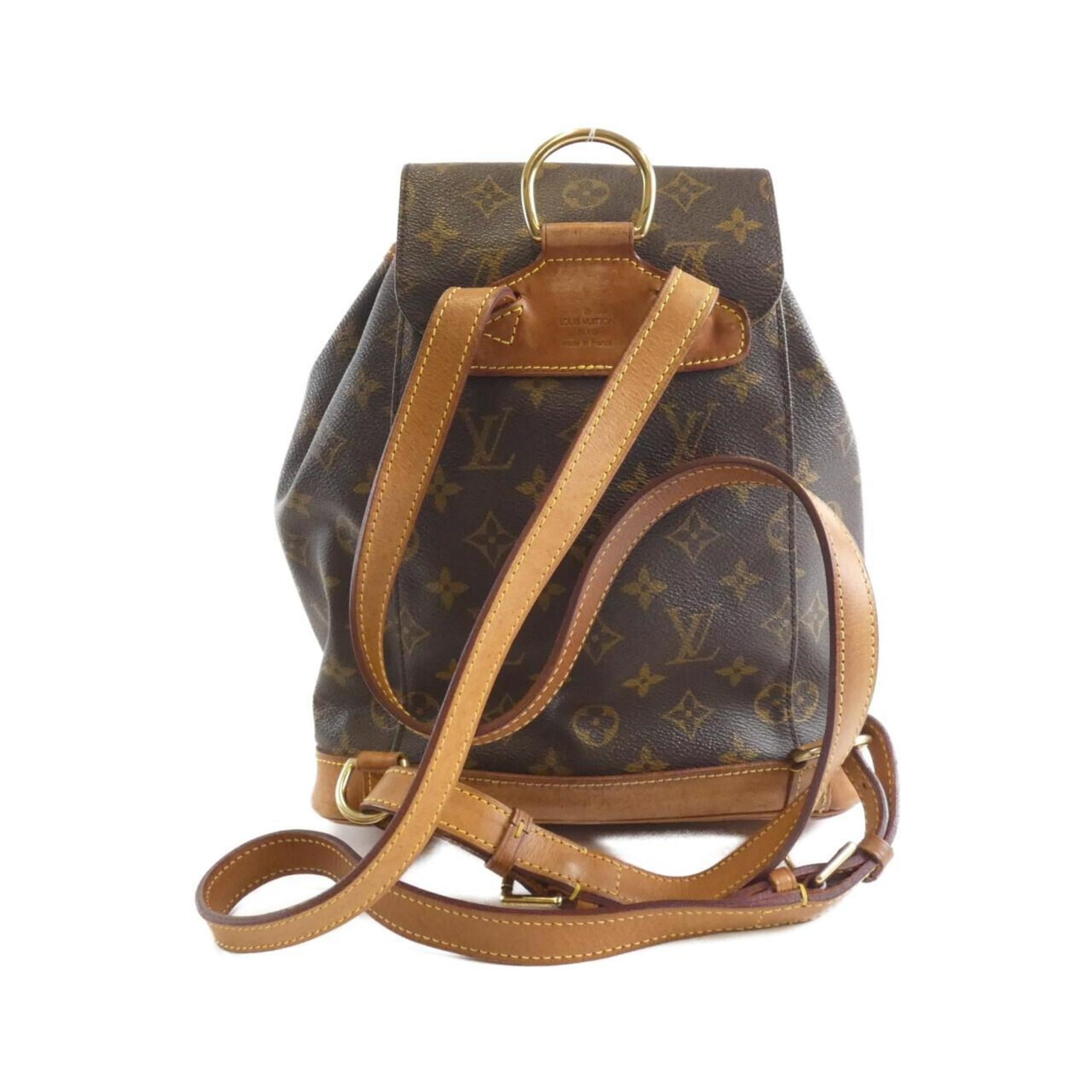 Louis Vuitton Marron Coated Canvas Backpack (Pre-Owned)