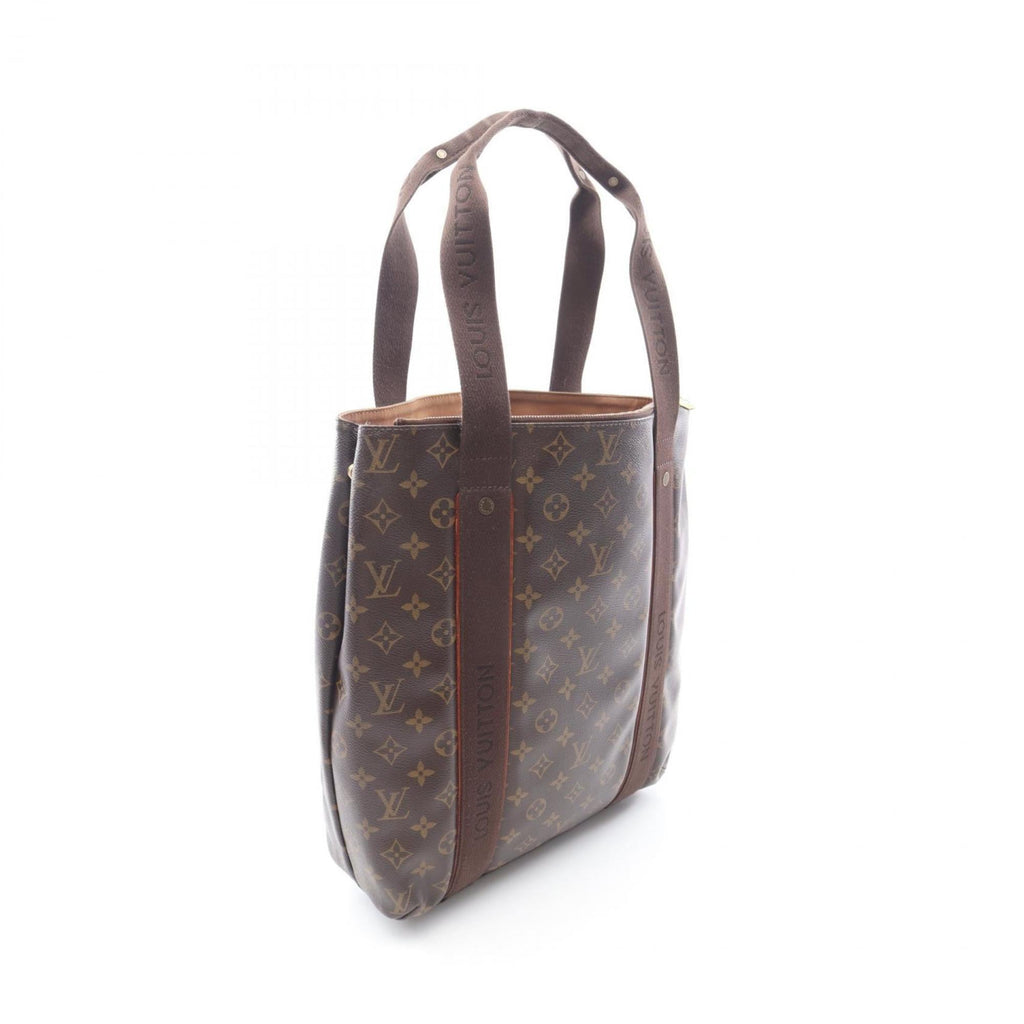 Louis Vuitton Brown Coated Canvas Leather Tote Bag (Pre-Owned)