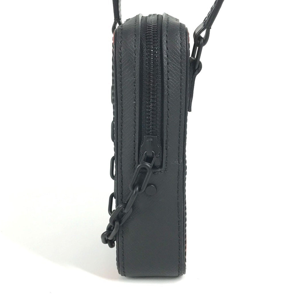 Louis Vuitton Black Multi-Color Taiga Leather Pochette Shoulder Bag (Pre-Owned)