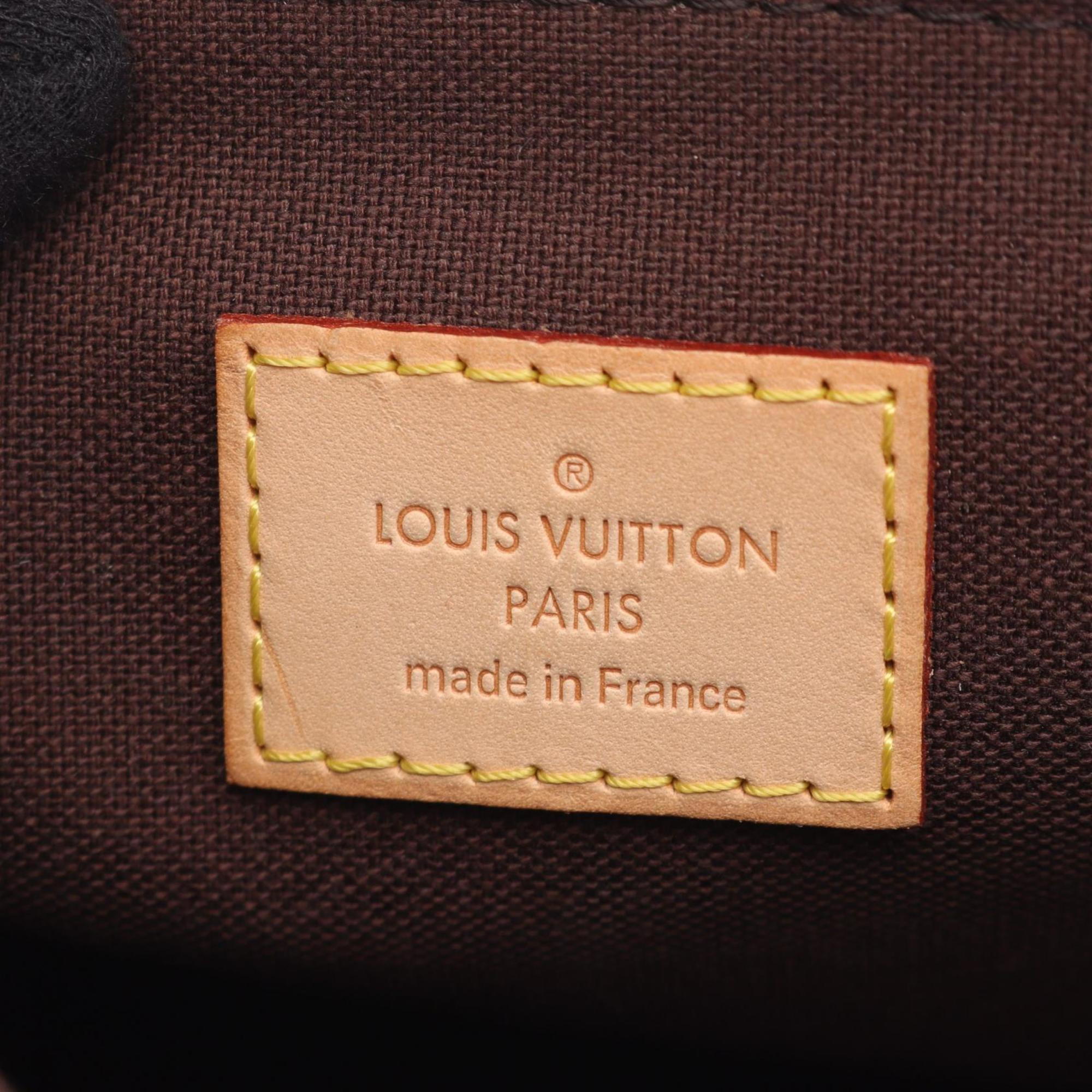 Louis Vuitton Brown Coated Canvas Leather Shoulder Bag (Pre-Owned)