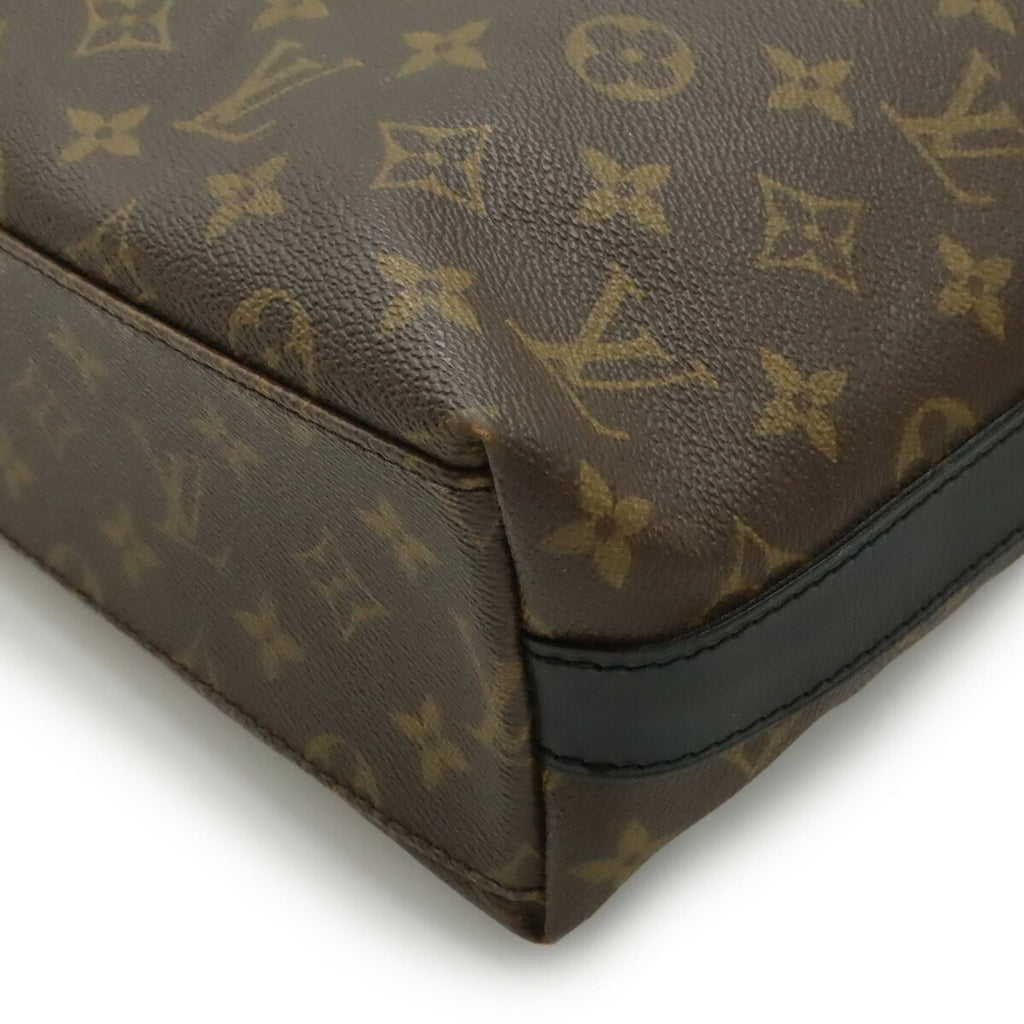Louis Vuitton Black Brown Monogram Monogram Shoulder Bag Tote Bag (Pre-Owned)