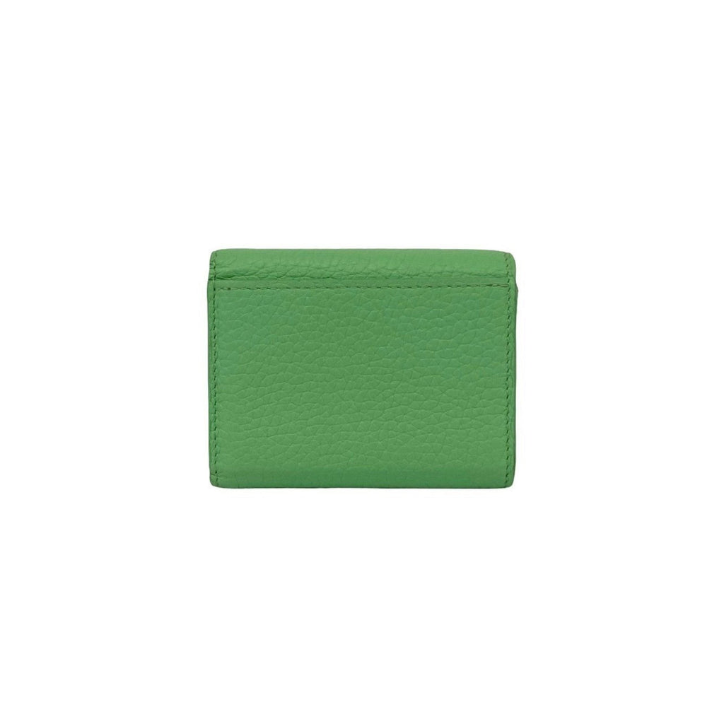 Louis Vuitton Green Pink Leather Wallet (Tri-Fold) (Pre-Owned)