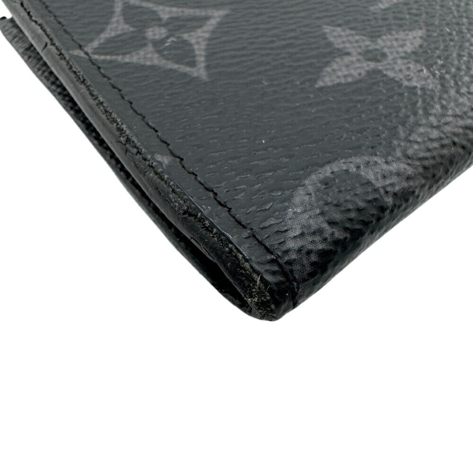 Louis Vuitton Black Leather Coin Purse/Coin Case (Pre-Owned)