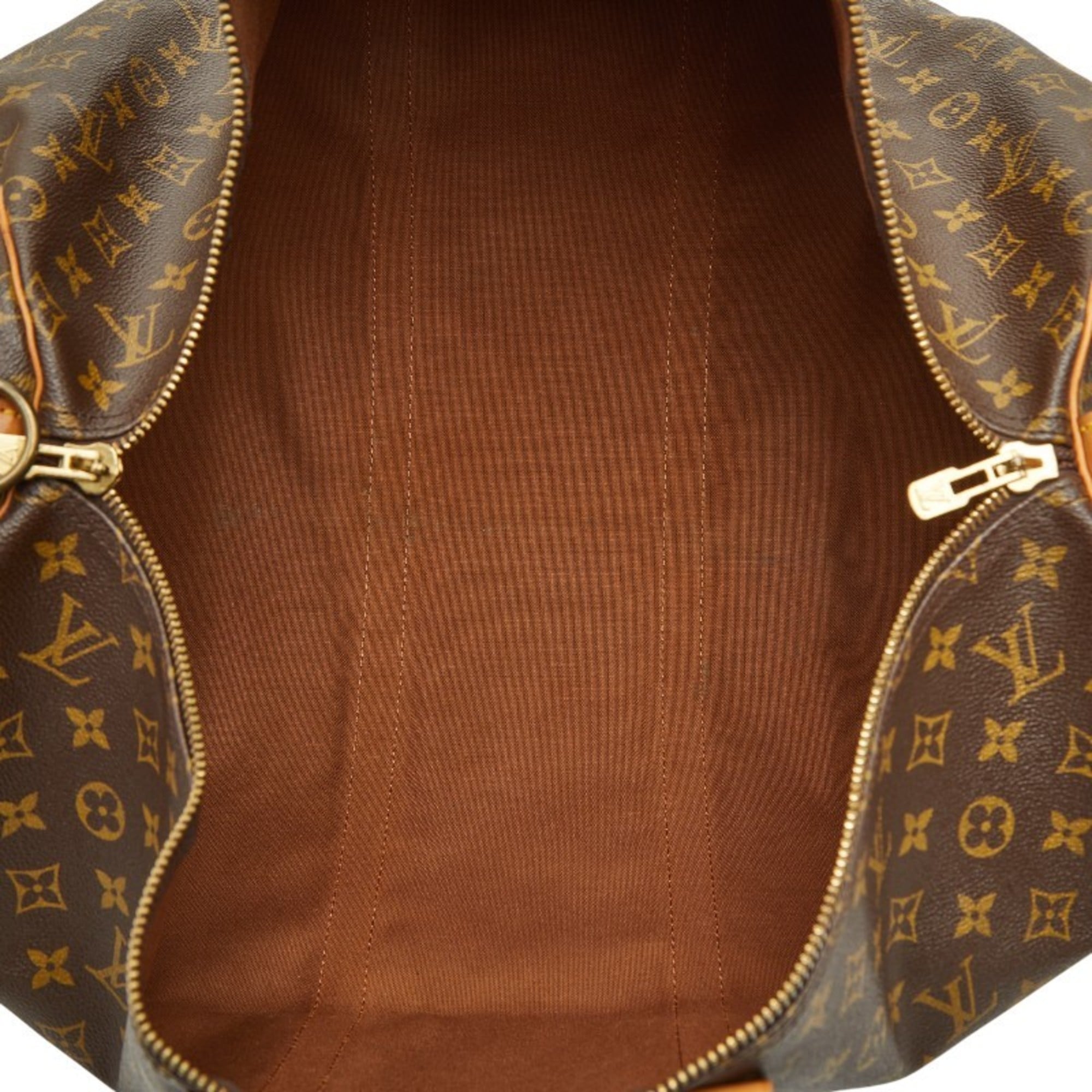 Louis Vuitton Monogram Brown Pvc Leather Boston Bag Shoulder Bag (Pre-Owned)