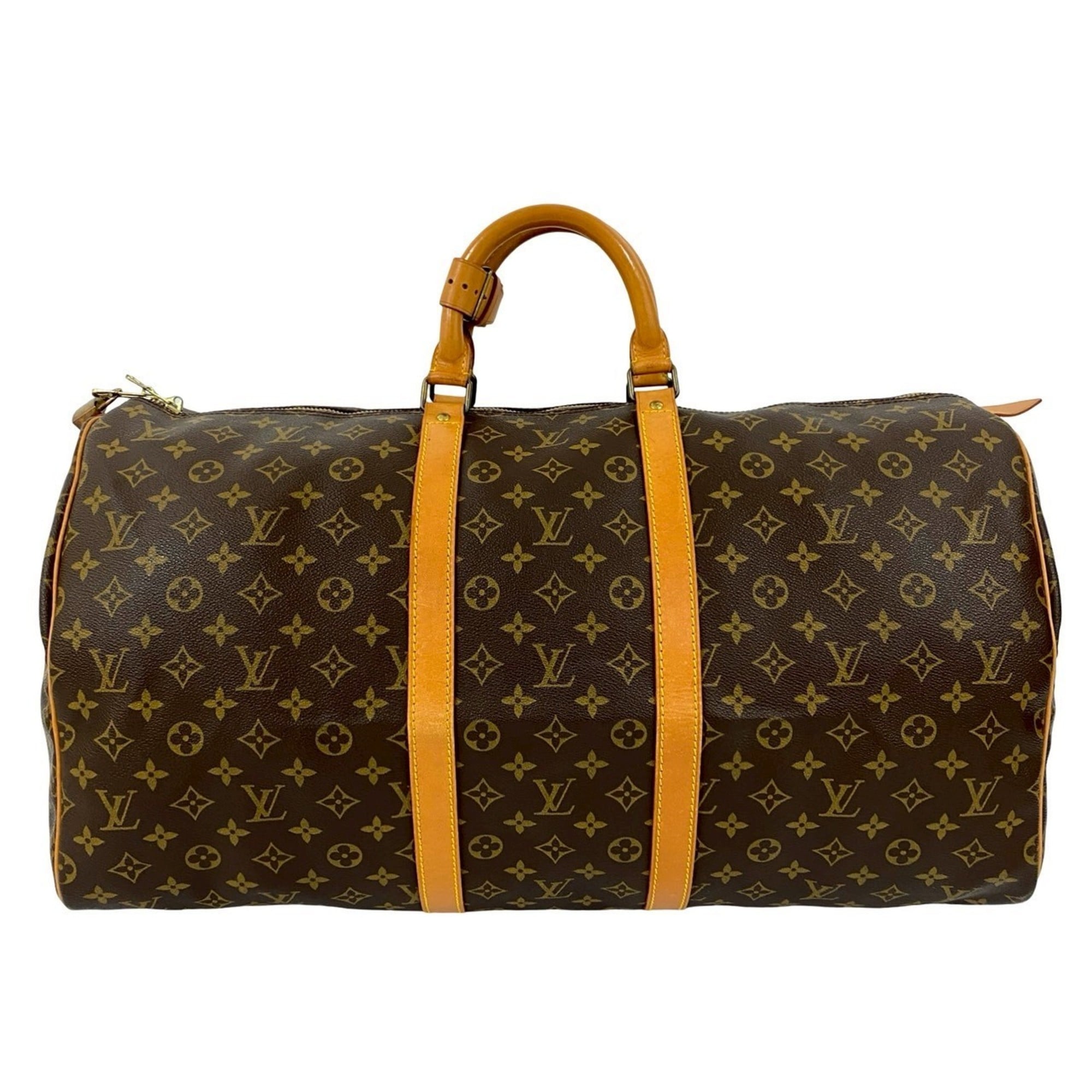 Louis Vuitton Brown Leather Pvc Boston Bag (Pre-Owned)