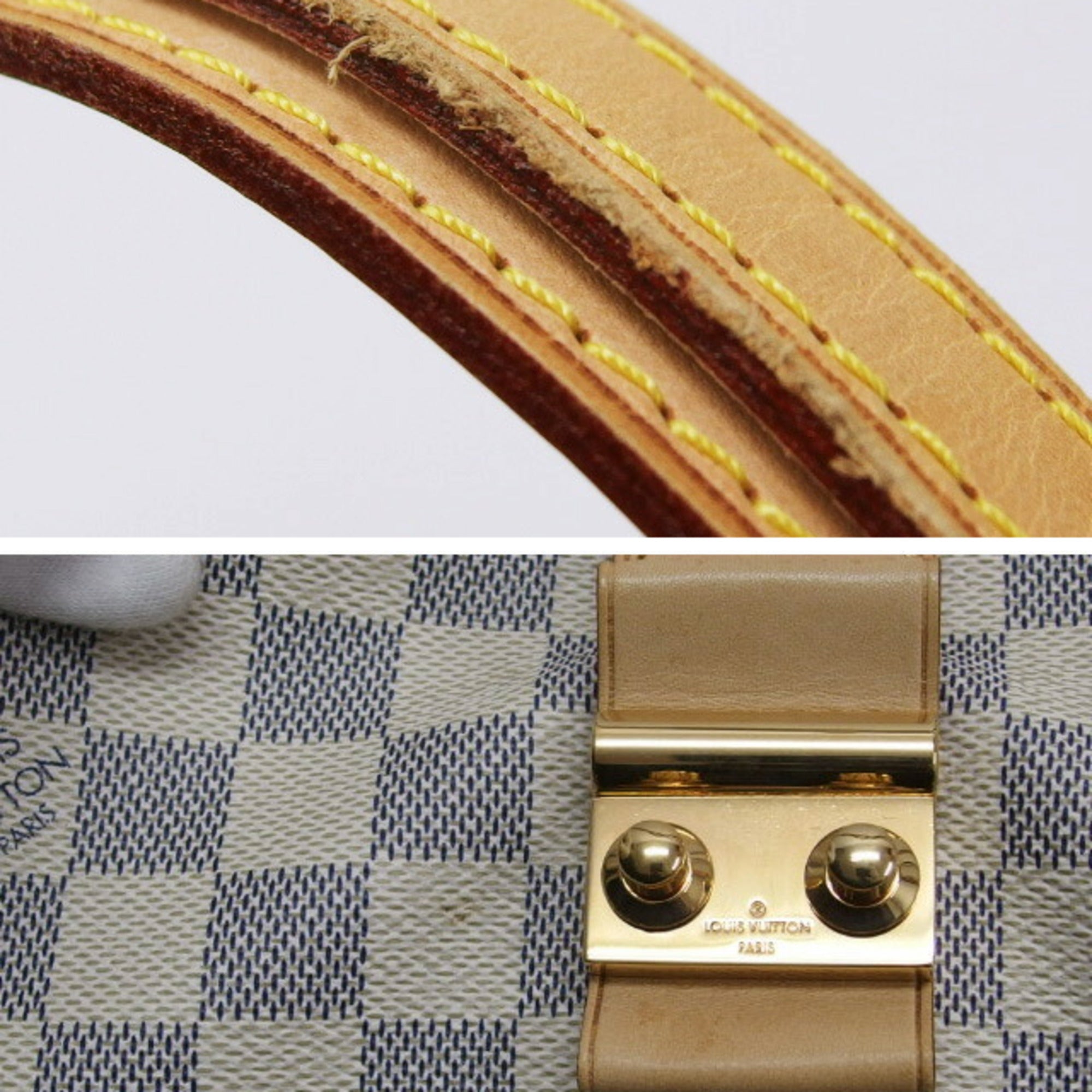 Louis Vuitton Damier Azur Shoulder Bag Tote Bag (Pre-Owned)