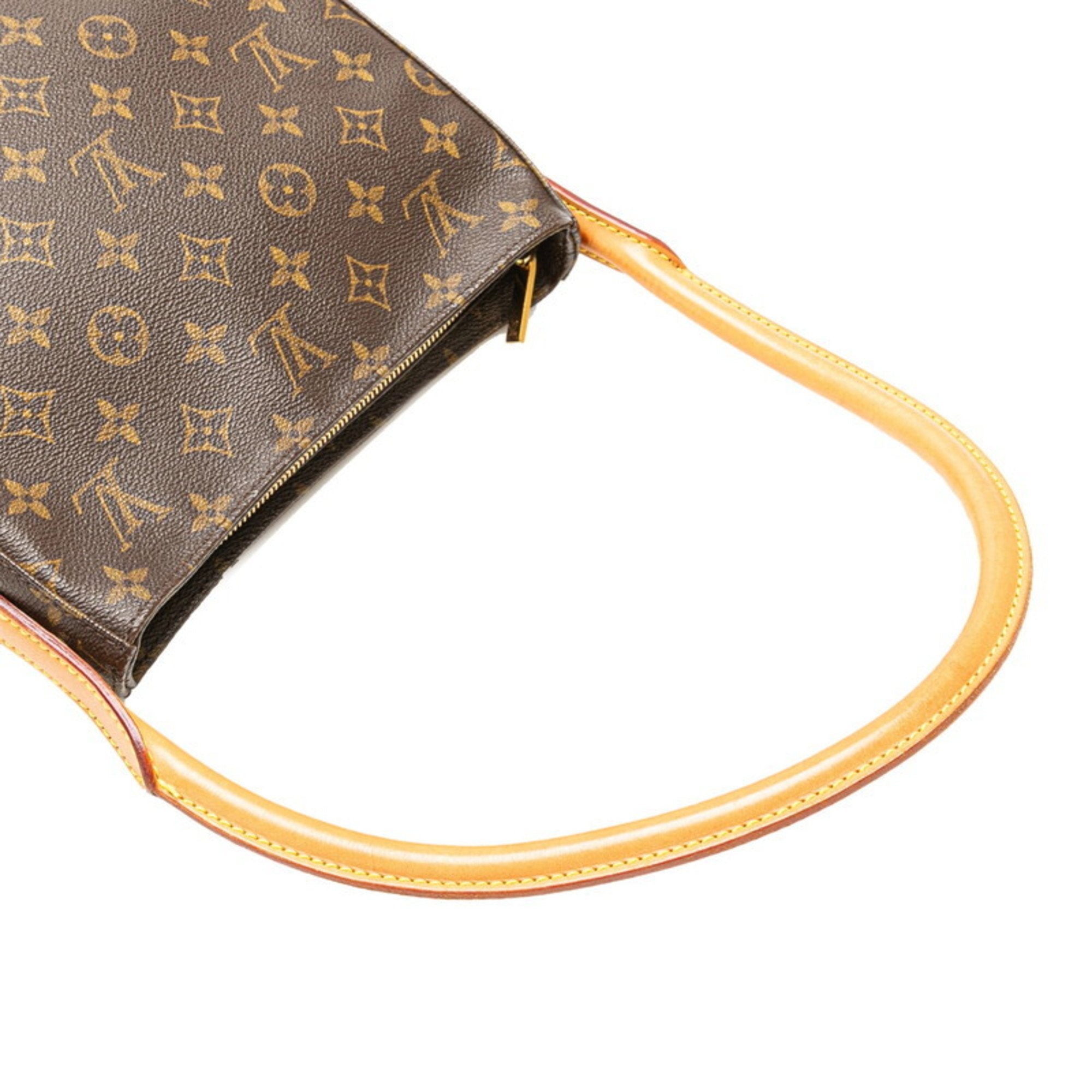 Louis Vuitton Brown Pvc Leather Handbag Shoulder Bag (Pre-Owned)